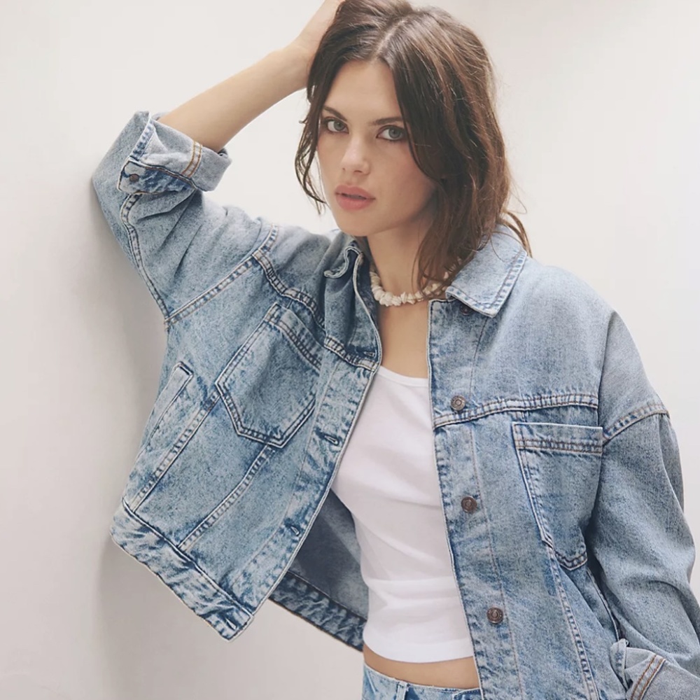 Free People Opal Swing Jacket, NWT, Indigo, XS